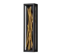 Applique Industrial Nordico Styx Acciaio Nero Oro Led Integrato 14W 3000K 1588Lm