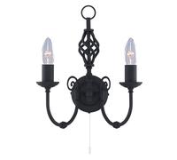 Searchlight Applique nera ZANZIBAR Searchlight