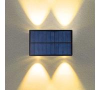 APPLIQUE LAMPADA A LED LUCE DA PARETE RICARICA SOLARE DA ESTERNO GIARDINO IP65 [EEK: A+++]