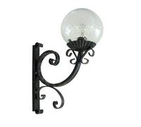 Applique Lampada a parete Stile SFERA in ferro BATTUTO ascendente boccia vetro [EEK: A+++]