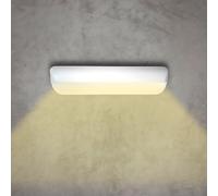 MAKA Applique da Esterno Interno Led da Parete 12W Lampade da Muro Plafoniera Moderna Luci Down 1200 Lumen Ip65 Impermeabile Fascio Luce 180° Durata 20 mila ore (Bianco, Luce Naturale 4000k)