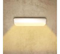 applique lampada da esterno plafoniera per parete muro a led 12w bianco nero [EEK: A+++]