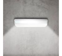 applique lampada da esterno plafoniera per parete muro a led 12w bianco nero [EEK: A+++]