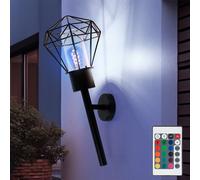 Applique Lampada Da Esterno RGB LED Dimmerabile Con Telecomando [EEK: F]