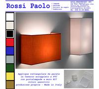 Applique lampada da muro parete ventola rettangolare - produzione propria