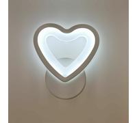 APPLIQUE LAMPADA DA MURO PER INTERNO A PARETE MODERNO FORMA CUORE CON LED 6W