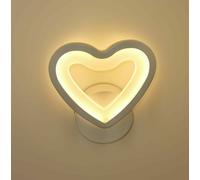 APPLIQUE LAMPADA DA MURO PER INTERNO A PARETE MODERNO FORMA CUORE CON LED 6W