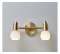 Applique, Lampada da Parete a LED di Lusso per Specchio da toeletta e Trucco del Bagno, Elegante Design del Faro con Finitura in Rame, Elegante apparecchio di Illuminazione per Cam