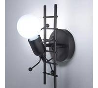 Applique Lampada da Parete Attacco E27 Moderno Creativo Omino Scala Arredamento [EEK: A]