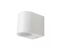 Applique Lampada Da Parete Circolare Attacco GU10 IP44 Carcassa Bianca Illuminaz