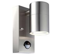 APPLIQUE LAMPADA DA PARETE CORPO IN ALLUMINIO CON SENSORE MOVIMENTO GU10 IP44