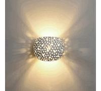Applique Lampada da Parete LED 5W gesso Lampada da intonaco Design moderno su e giù Apparecchi di illuminazione da parete per interni Forma a sfera rotonda Bianco caldo (Include lampadine G9)