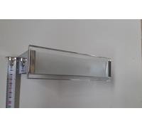 Applique lampada da parete moderna metallo cromato e vetro 2 luci TEK IDEAL LUX