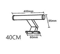 Applique Lampada da Specchio Bagno LED 40CM 60CM Tonda Luce Naturale 4000K IP44