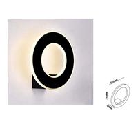 Lampada da muro Led 9W Wall Light circolare colore nero V-TAC VT-710 4000K [EEK: Valore non applicabile]