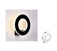 Lampada da muro Led 9W Wall Light circolare colore nero V-TAC VT-710 4000K [EEK: Valore non applicabile]