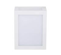 Applique Lampada Led Da Muro Parete a Lanterna 12W 4000K Carcassa Bianca IP65 36
