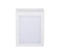Applique Lampada Led Da Muro Parete a Lanterna 12W 4000K Carcassa Bianca IP65 36