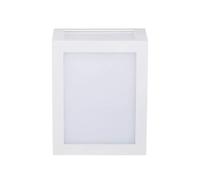 Applique Lampada Led Da Muro Parete a Lanterna 12W 4000K Carcassa Bianca IP65 36