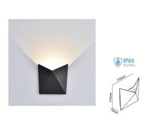 Applique Lampada LED da Muro Scudo a Tasca 5W 4000K Carcassa Grigia IP65 SKU-828