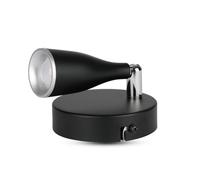 Applique Lampada Led Da Parete Colore Nero 3000K Con Testa Orientabile IP20 4,5W