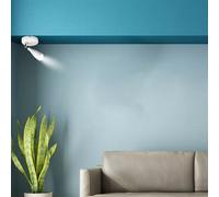 Applique Lampada Led Da Parete Con Interruttore Carcassa Bianca 3000K Testa Orie