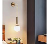 applique lampada moderna da parete per interni con sfera a sospensione in PVC [EEK: A]