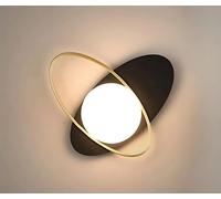 applique lampada moderna da parete per interni con sfera in pvc attacco G9 oro [EEK: A]