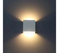 applique lampada moderna per parete muro 12w 1000 lm quadrata slim a biemissione