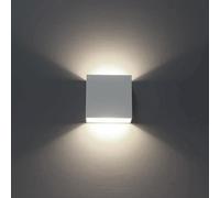 applique lampada moderna per parete muro 12w 1000 lm quadrata slim a biemissione