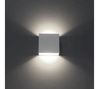 applique lampada moderna per parete muro 12w 1000 lm quadrata slim a biemissione