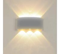 Applique lampada plafoniera led da esterno a parete muro doppia luce updown IP65