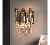 Applique, Lampade da Parete Moderne in Cristallo, Lampada da Parete di Lusso per Interni, Lampada da Parete in Cristallo K9, Elegante Illuminazione da Parete per Camera da Letto Corridoio S