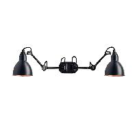 Applique Lampe Gras N204 Doppio Nero Opaco e Opaco Nero e Rame