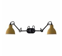 Applique Lampe Gras N204 Doppio Opaco Nero e Opaco Giallo
