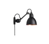 Applique Lampe Gras N304 Opaco Nero e Nero Opaco/Rame con Cavo