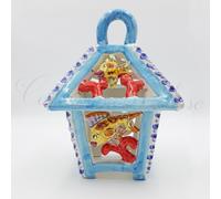 Applique Lanterna Per Esterno Ceramica Di Vietri Traforato A Mano con tema mare