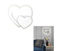 APPLIQUE LED 12 W CUORE IN VETRO LUCE NATURALE LAMPADA A PARETE INTERNO