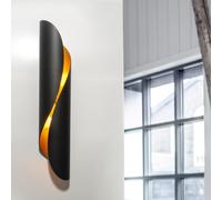 Applique LED 14W 2 attacchi G9 cilindro alluminio bianco-nero/oro 8x40cm