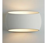 Applique LED 16W attacco R7S doppia diffusione 1200lm 220V gesso bianco 29x17cm