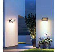 Applique led 21 w luce bianca calda naturale lampada da parete 3 cct esterno 472