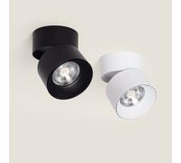 LEDKIA LIGHTING Applique LED 30W Alluminio Circolare Nero New Onuba 2700K Bianco Caldo
