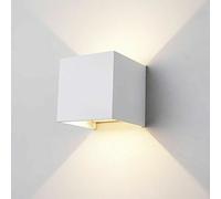 APPLIQUE LED 6W FARETTO CUBO LAMPADA DA PARETE MURO DOPPIA LUCE IP65 o 1€catalog