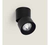 Applique LED 7W Alluminio Circolare Nero New Onuba