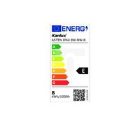 Applique LED 8W IP44 8W-NW-B nero 570lm ASTEN LED 26683