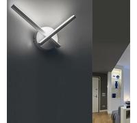 Applique led a parete moderno 6 watt lampada lumetto abat jour 6500k 3000k 4000k [EEK: A+++]