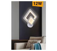 APPLIQUE LED A ROMBO 12 W PARETE LUMETTO ABAT JOUR LUCE 6500K 3000K 4000K E82-B