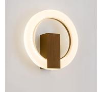 Applique LED Circolare Moderna in Acrilico, Lampada da Parete Minimalista e Creativa, apparecchio di Illuminazione per la casa, 7W 4000K, Finitura Spazzolata, Applique da Parete in