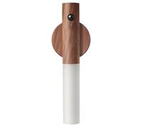 Applique Led Con Sensore Di Movimento Luce Bianca Calda 120° Ricaricabile Design Staccabile Su Base In Legno