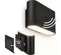 Briloner Applique a LED a batteria Chat, nero, 16 cm, plastica, sensore Briloner